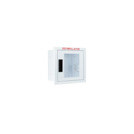 Cubix Safety Fully Recessed, Non-Alarmed, Compact AED Cabinet FR-Sn